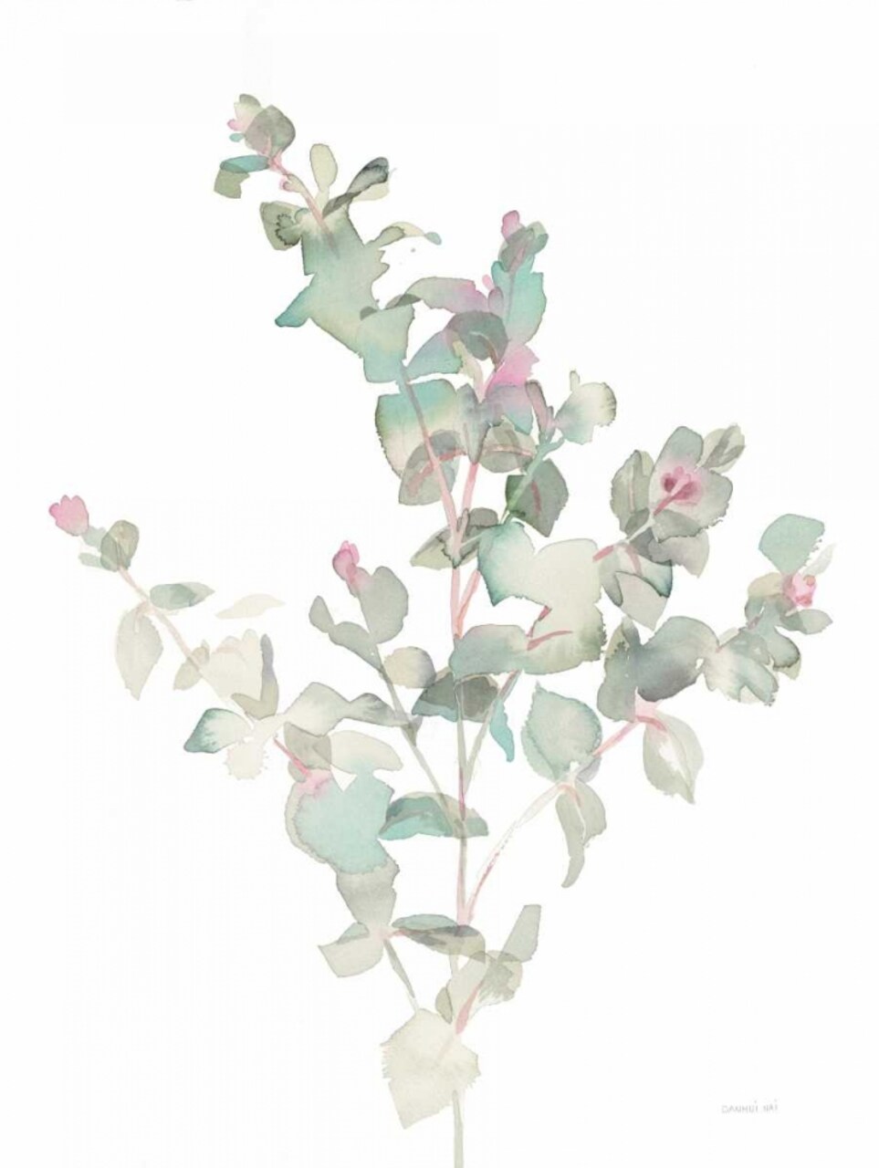 Eucalyptus II White Poster Print by Danhui Nai - Item # VARPDX35490